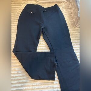 Vintage Helanca Wool Blend Black Flared Stirrup Pants